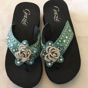 Rhinestone Flip Flops